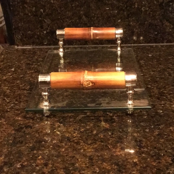 Other - Glass tray display party mcm beach house home decor staging farmer’s market